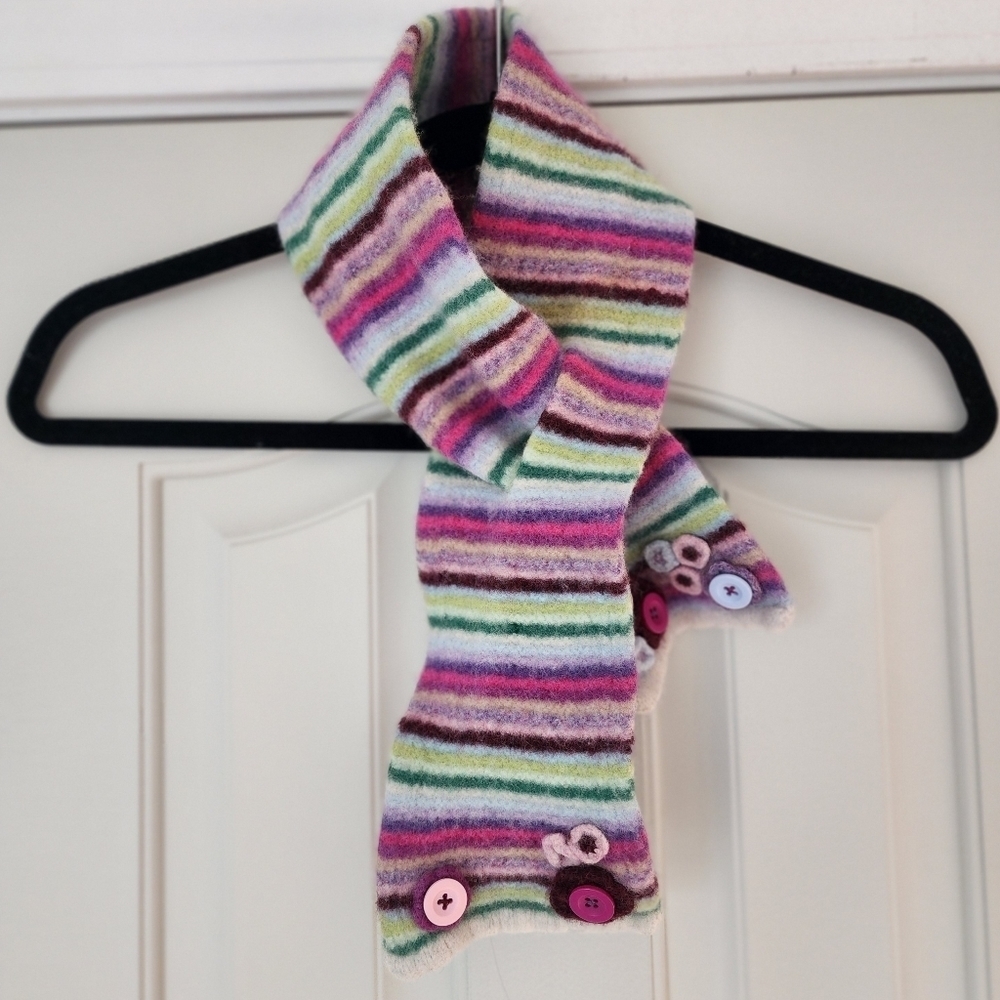 Gap Kids Striped Wool Felt Scarf